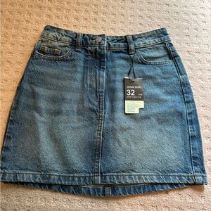 Denim Skirt in Classic Blue